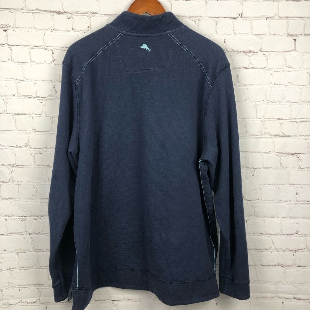 Tommy Bahama Blue Gray Reversible Sweater Men's Sz XL - Picture 9 of 12